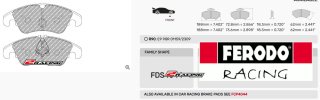 Sportovní destičky DS Performance Ferodo FDS4044
