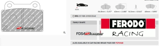 Sportovní destičky DS Performance Ferodo FDS4168