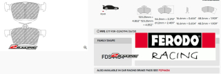 Sportovní destičky DS Performance Ferodo FDS4434