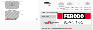Sportovní destičky DS Performance Ferodo FDS4489