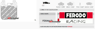 Sportovní destičky DS Performance Ferodo FDS4663