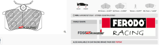 Sportovní destičky DS Performance Ferodo FDS541