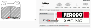 Sportovní destičky DS Performance Ferodo FDS586