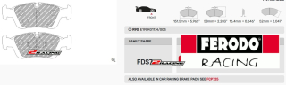 Sportovní destičky DS Performance Ferodo FDS725