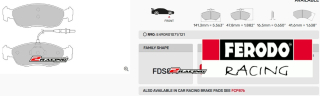 Sportovní destičky DS Performance Ferodo FDS876