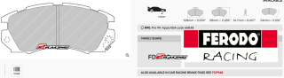 Sportovní destičky DS Performance Ferodo FDS948