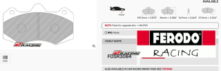 Sportovní destičky DS Performance Ferodo FDSR3084