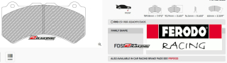 Sportovní destičky DS Performance Ferodo FDSR3133