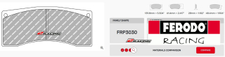 Závodní destičky DS3.12 Ferodo racing FRP3030G