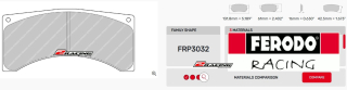 Závodní destičky DS3.12 Ferodo racing FRP3032G