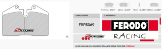 Závodní destičky DS2500 Ferodo racing FRP3069H