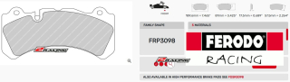 Závodní destičky DS3.12 Ferodo racing FRP3098G