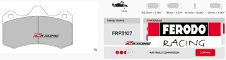 Závodní destičky DS2500 Ferodo racing FRP3107H