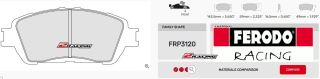 Závodní destičky DS2500 Ferodo racing FRP3120H