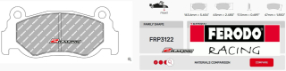 Závodní destičky DS2500 Ferodo racing FRP3122H