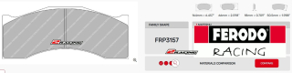 Závodní destičky DS3.12 Ferodo racing FRP3157G