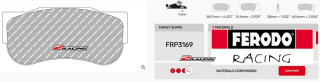 Závodní destičky DS3.12 Ferodo racing FRP3169GB