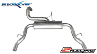 Zadní tlumič s koncovkou o průměru 54 P+L Inoxcar racing PE308.04.54