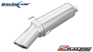 Zadní výfuk z nerezové oceli s koncovkou Oválná 120x80 mm Inoxcar racing PE306.01.120