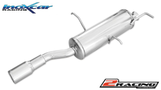 Zadní sportovní výfuk z nerezové oceli s koncovkou o průměru 80 Inoxcar racing PE306.07.80