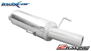 Zadní sportovní výfuk z nerezové oceli s koncovkou o průměru 80 Inoxcar racing PE306.03.80