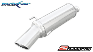 Zadní výfuk z nerezové oceli s koncovkou Oválná 120x80 mm Inoxcar racing PE306.06.120