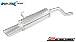 Zadní výfuk z nerezové oceli s koncovkou Oválná 120x80 mm Inoxcar racing RECL.07.120