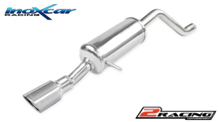 Zadní tlumič s koncovkou o průměru 90 X-RACE Inoxcar racing PE208.07.XR90