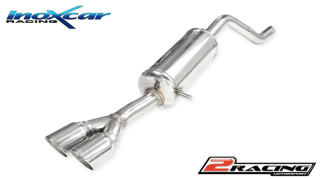 Zadní tlumič koncovkou výfuku 2 x průměru 80 Racing Inoxcar racing PE208.11.RA