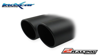Zadní s tlumiče společně scentral koncovka 2 x průměru 90 X-RACE BLACK MATT Inoxcar racing POBOX.01.XR90BLACKMATT