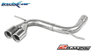 Zadní bez s tlumiče společně stail pipe 2 x průměru 80 Inoxcar racing AUS3.12.80