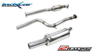 Nerezový výfuk místo katalizátoru společně smetal cat. 200 CPSI + direct central pipe + Zadní tlumič s koncovkou o průměru 90 Inoxcar racing CATBACK.103