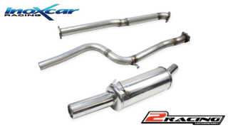 Nerezový výfuk místo katalizátoru + direct central pipe + Zadní tlumič s koncovkou o průměru 90 Inoxcar racing CATBACK.104