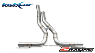 Zadní nerez výfuk koncovky Duplex bez tlumiče P+L (Exclusive assembly společně soriginal koncovka) Inoxcar racing POCAY.07