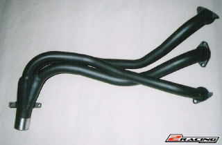 Sportovní svody výfuku Škoda 1000-110R příčný s chladičem, Fe (S-0012)