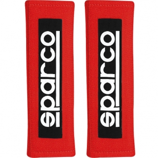 Návleky na bezpečnostní pásy 3" Sparco červené
