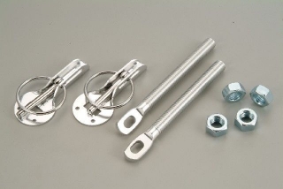 Jištění na kapotu - úchyty kapoty -ocelové zámky kapoty přední -nerez