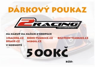 Dárkový poukaz na dárky v hodnotě - 500Kč -2Racing