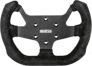 Semišový závodní volant Sparco F-10 A plochý otevřený 272/0mm