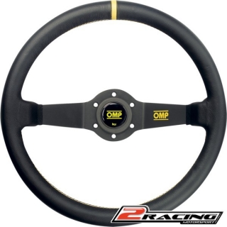 Semišový závodní volant OMP Rally dvouramenný 350/95mm