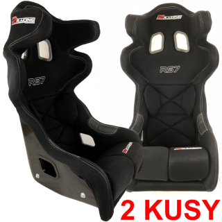 2 kusy 2Racing laminátová závodní sedačka FIA RS7 s homologací