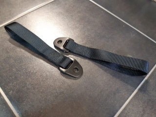 Popruh madlo dveří - racing - černý