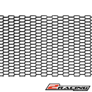 Plastová ventilační mřížka - malý šestihran 8x18 mm - 120x40 cm - Černá