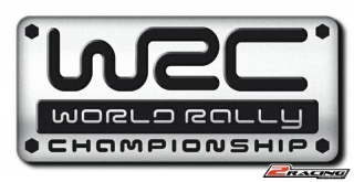 Znak WRC nápis na auto hliníkový lepící