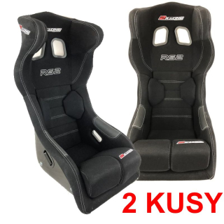 Zvýhodněná sada 2 kusů 2Racing laminátová závodní sedačka FIA RS2 s homologací