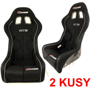  Zvýhodněný set 2 kusy 2Racing laminátová závodní sedačka FIA RTS s homologací