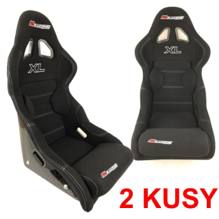  Zvýhodněná sada 2 kusů 2Racing laminátová závodní sedačka XL