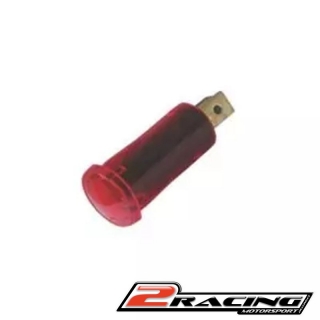Kontrolka kulatá 12V DC v plastovém pouzdře červená