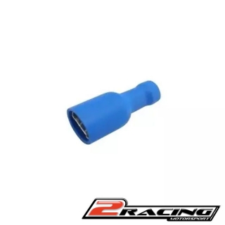 Zdířka konektor Faston 6.3mm izolovaný modrý