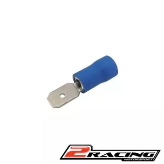 Konektor Faston 6.3mm izolovaný modrý